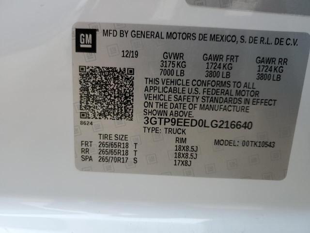 Photo 11 VIN: 3GTP9EED0LG216640 - GMC SIERRA 