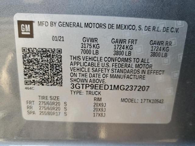 Photo 9 VIN: 3GTP9EED1MG237207 - GMC SIERRA K15 