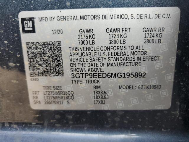 Photo 12 VIN: 3GTP9EED6MG195892 - GMC SIERRA K15 