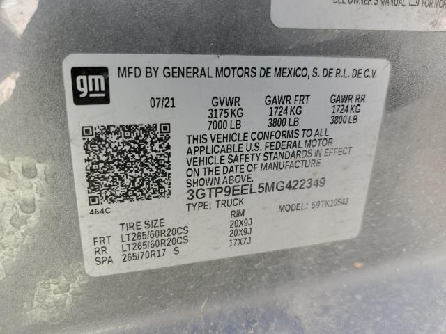 Photo 11 VIN: 3GTP9EEL5MG422349 - GMC SIERRA 