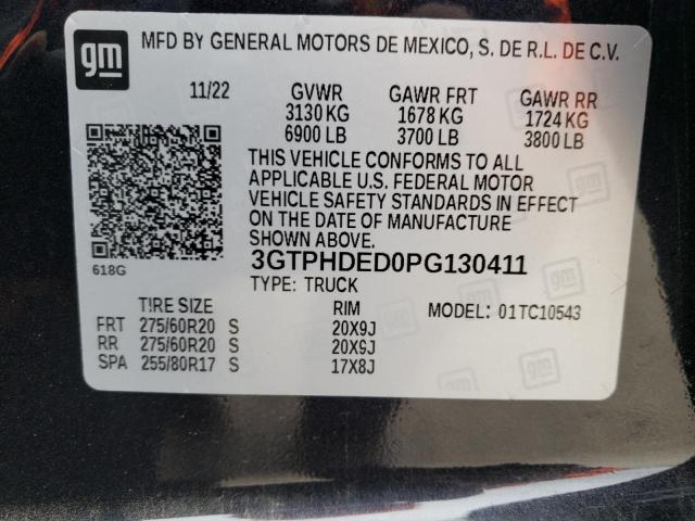 Photo 11 VIN: 3GTPHDED0PG130411 - GMC SIERRA 