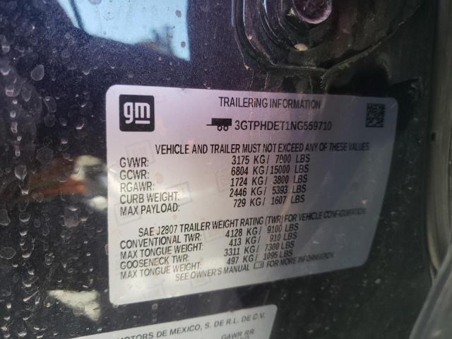 Photo 12 VIN: 3GTPHDET1NG559710 - GMC SIERRA C15 