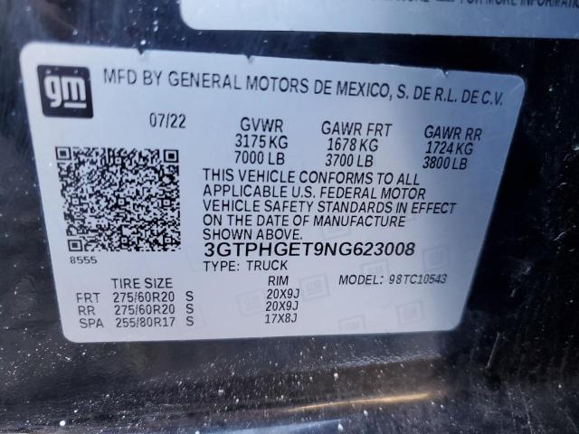 Photo 11 VIN: 3GTPHGET9NG623008 - GMC SIERRA C15 