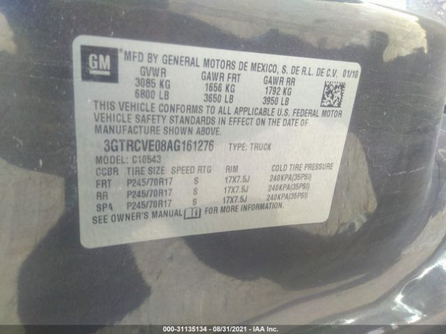 Photo 8 VIN: 3GTRCVE08AG161276 - GMC SIERRA 1500 