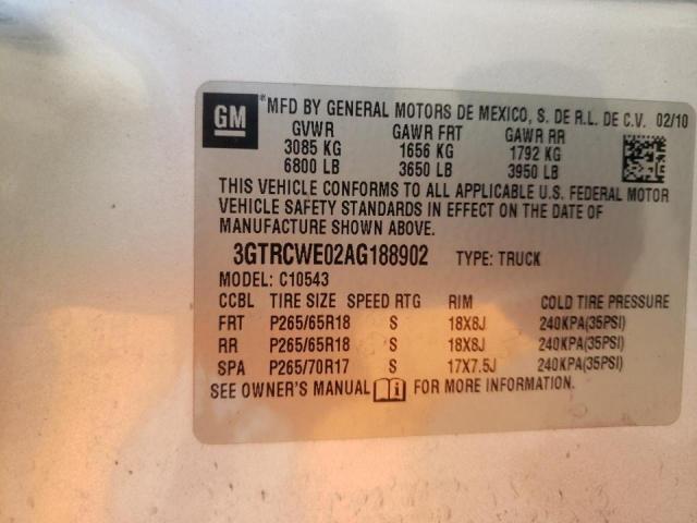 Photo 9 VIN: 3GTRCWE02AG188902 - GMC SIERRA C15 