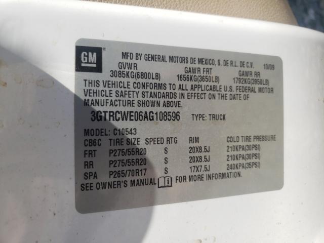 Photo 9 VIN: 3GTRCWE06AG108596 - GMC SIERRA C15 