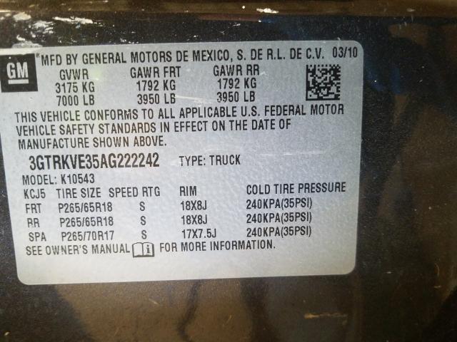 Photo 9 VIN: 3GTRKVE35AG222242 - GMC SIERRA K15 