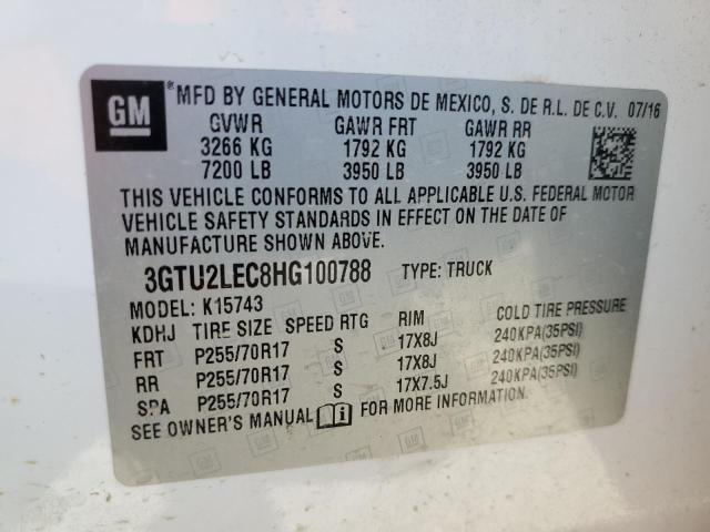 Photo 11 VIN: 3GTU2LEC8HG100788 - GMC SIERRA K15 