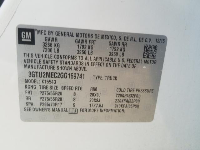 Photo 9 VIN: 3GTU2MEC2GG169741 - GMC SIERRA K15 