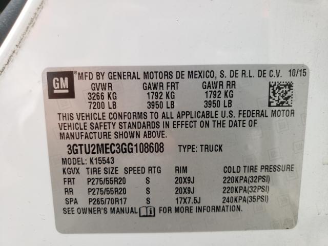 Photo 9 VIN: 3GTU2MEC3GG108608 - GMC SIERRA K15 