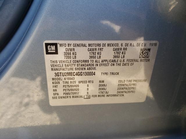 Photo 9 VIN: 3GTU2MEC4GG130004 - GMC SIERRA K15 