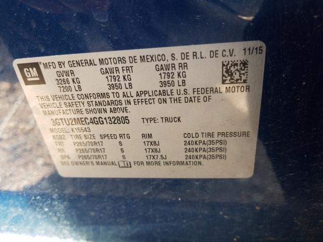 Photo 9 VIN: 3GTU2MEC4GG132805 - GMC SIERRA K15 