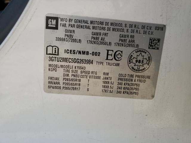 Photo 12 VIN: 3GTU2MEC5GG263984 - GMC SIERRA K15 