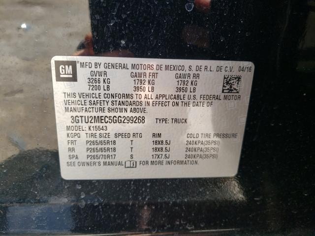 Photo 9 VIN: 3GTU2MEC5GG299268 - GMC SIERRA K15 