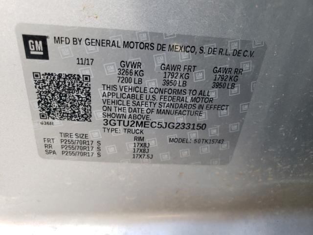 Photo 9 VIN: 3GTU2MEC5JG233150 - GMC SIERRA K15 