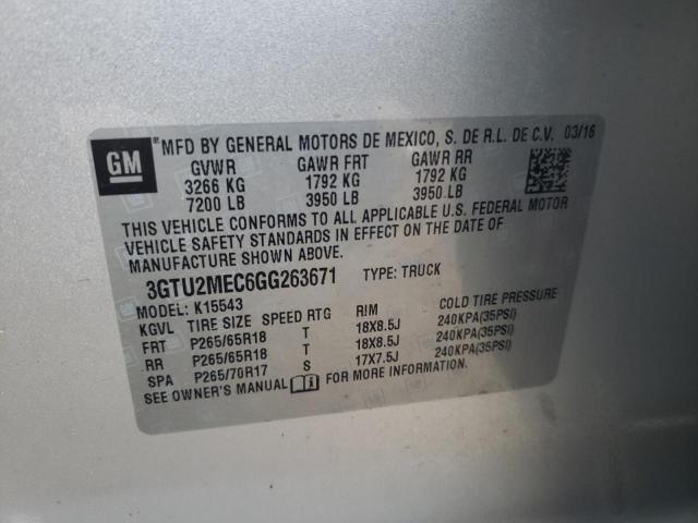 Photo 9 VIN: 3GTU2MEC6GG263671 - GMC SIERRA K15 