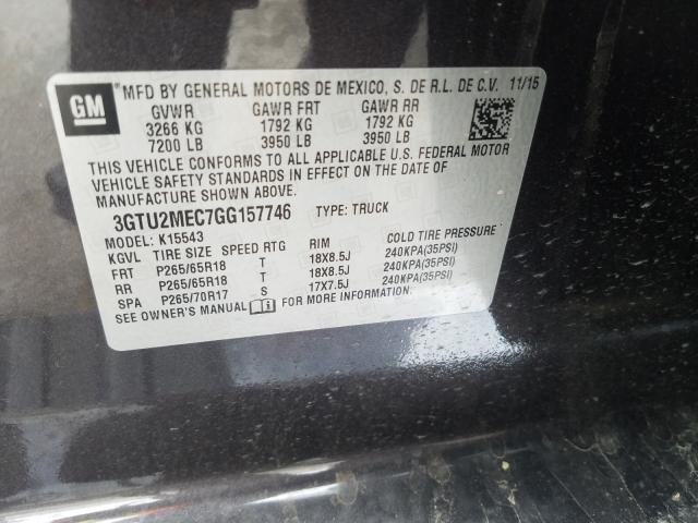 Photo 9 VIN: 3GTU2MEC7GG157746 - GMC SIERRA K15 