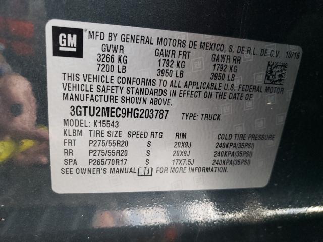 Photo 9 VIN: 3GTU2MEC9HG203787 - GMC SIERRA K15 