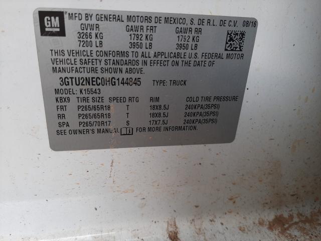 Photo 9 VIN: 3GTU2NEC0HG144845 - GMC SIERRA K15 