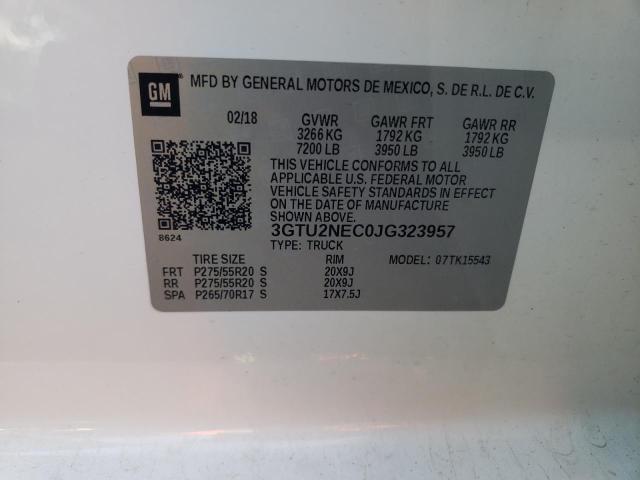 Photo 11 VIN: 3GTU2NEC0JG323957 - GMC SIERRA 