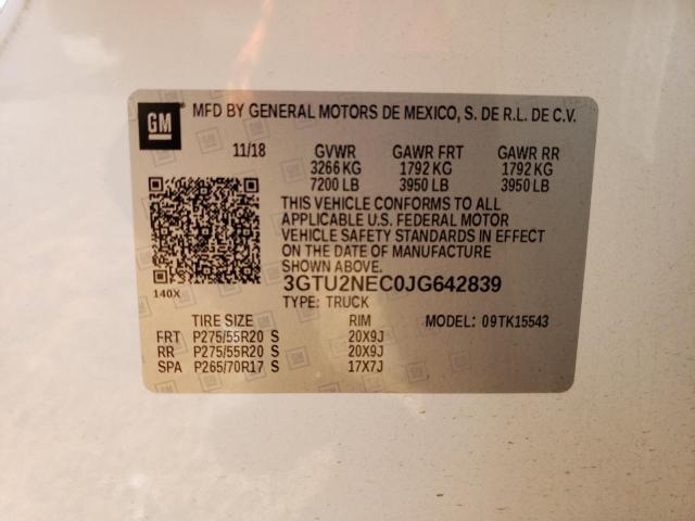 Photo 11 VIN: 3GTU2NEC0JG642839 - GMC SIERRA 