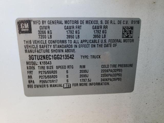 Photo 11 VIN: 3GTU2NEC1GG213542 - GMC SIERRA 