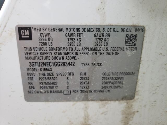 Photo 9 VIN: 3GTU2NEC1GG293442 - GMC SIERRA K15 