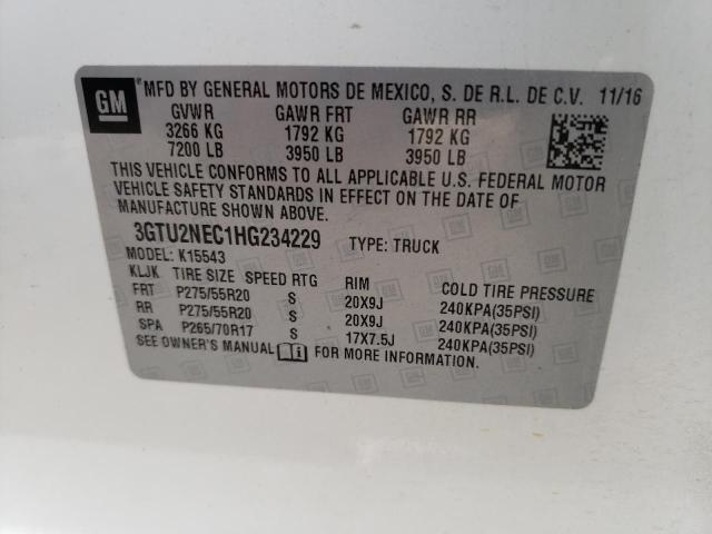 Photo 9 VIN: 3GTU2NEC1HG234229 - GMC SIERRA K15 