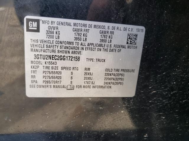 Photo 9 VIN: 3GTU2NEC2GG172158 - GMC SIERRA K15 