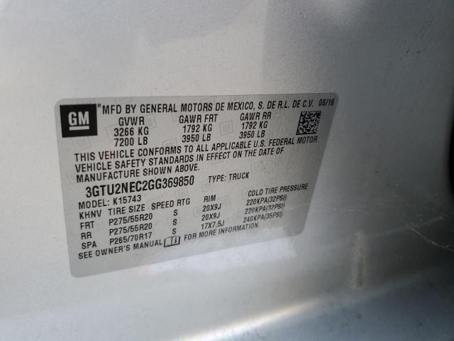 Photo 11 VIN: 3GTU2NEC2GG369850 - GMC SIERRA K15 