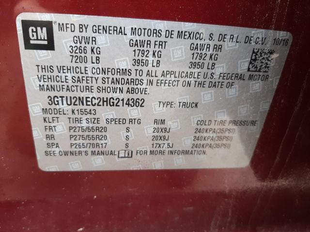 Photo 9 VIN: 3GTU2NEC2HG214362 - GMC SIERRA K15 