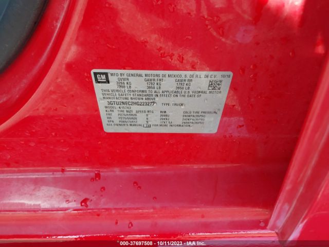 Photo 8 VIN: 3GTU2NEC2HG223272 - GMC SIERRA 1500 