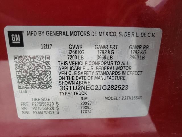 Photo 9 VIN: 3GTU2NEC2JG282523 - GMC SIERRA K15 