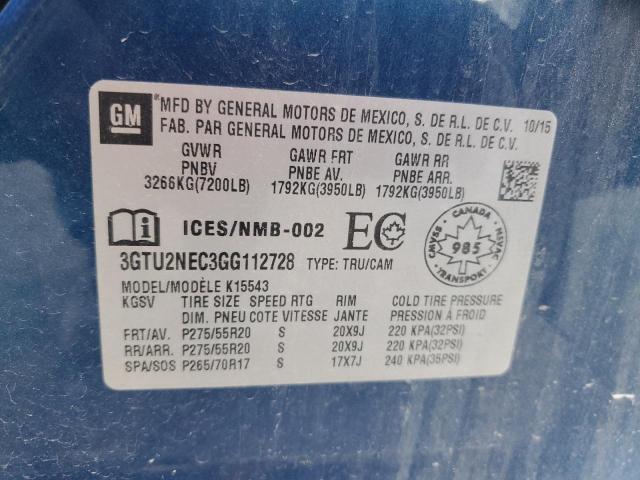 Photo 11 VIN: 3GTU2NEC3GG112728 - GMC SIERRA K15 