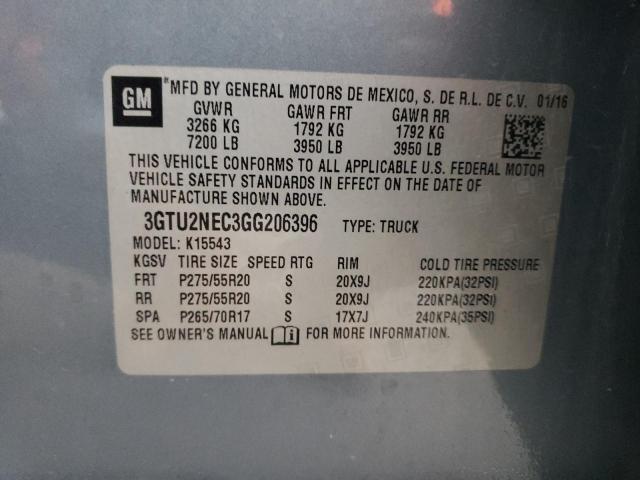 Photo 11 VIN: 3GTU2NEC3GG206396 - GMC SIERRA K15 