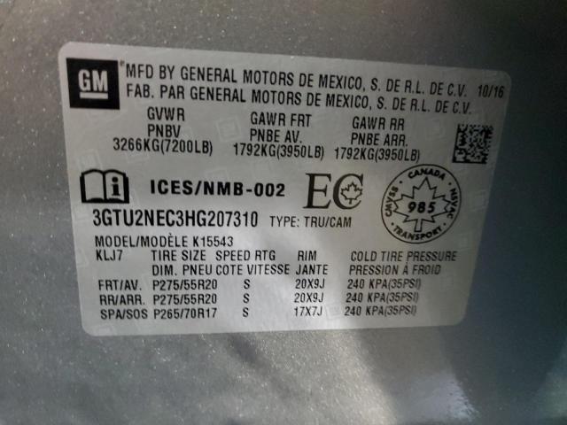 Photo 11 VIN: 3GTU2NEC3HG207310 - GMC SIERRA K15 