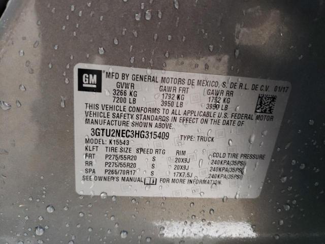 Photo 11 VIN: 3GTU2NEC3HG315409 - GMC SIERRA K15 