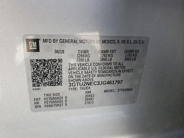 Photo 11 VIN: 3GTU2NEC3JG461797 - GMC SIERRA K15 