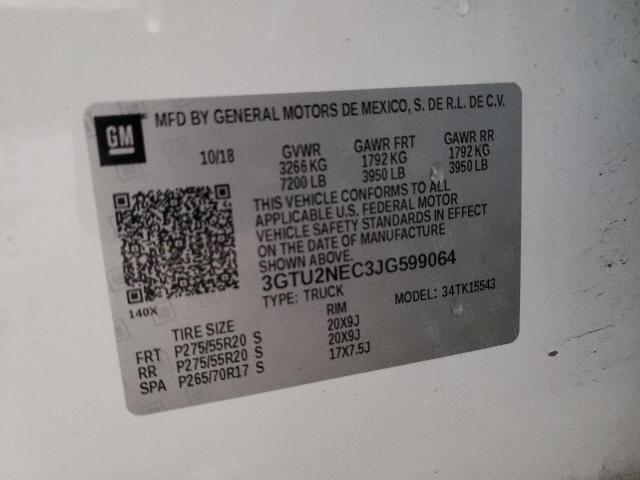 Photo 9 VIN: 3GTU2NEC3JG599064 - GMC SIERRA K15 