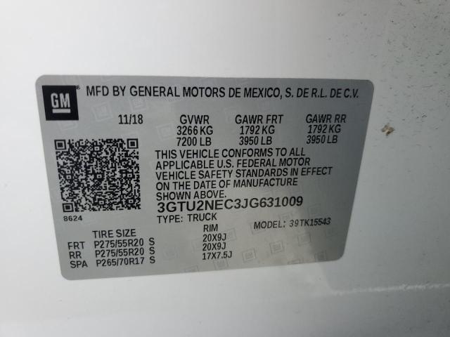 Photo 11 VIN: 3GTU2NEC3JG631009 - GMC SIERRA K15 