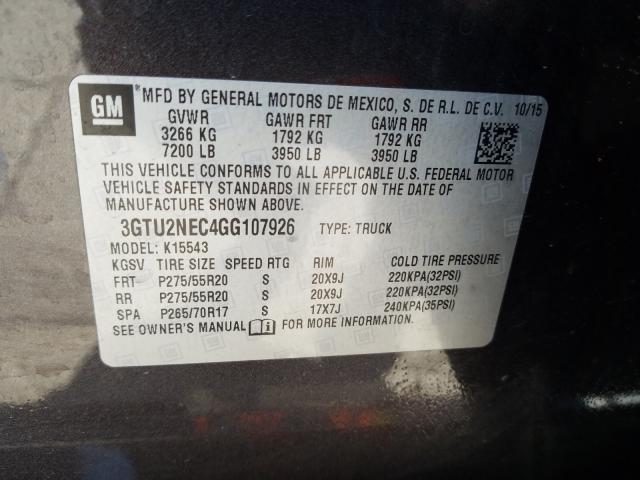 Photo 9 VIN: 3GTU2NEC4GG107926 - GMC SIERRA K15 