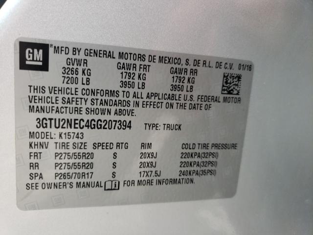 Photo 9 VIN: 3GTU2NEC4GG207394 - GMC SIERRA K15 