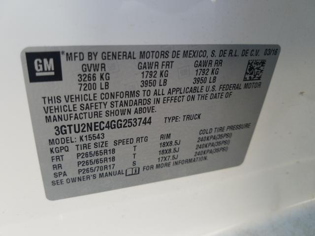 Photo 9 VIN: 3GTU2NEC4GG253744 - GMC SIERRA K15 