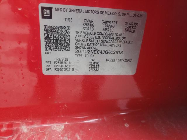 Photo 9 VIN: 3GTU2NEC4JG613618 - GMC SIERRA K15 