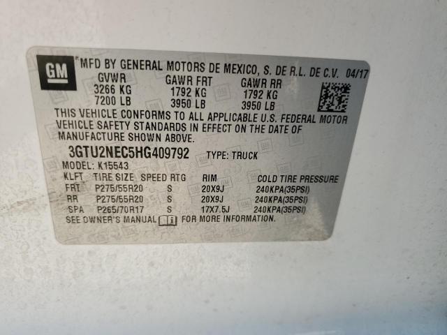 Photo 11 VIN: 3GTU2NEC5HG409792 - GMC SIERRA K15 