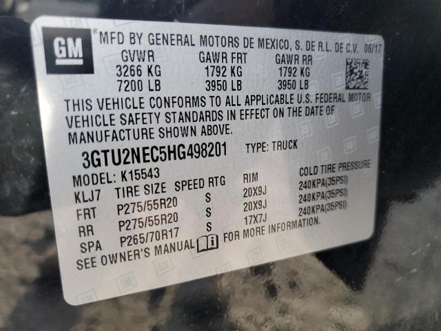 Photo 11 VIN: 3GTU2NEC5HG498201 - GMC SIERRA 