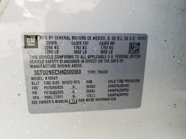 Photo 11 VIN: 3GTU2NEC5HG509360 - GMC SIERRA K15 