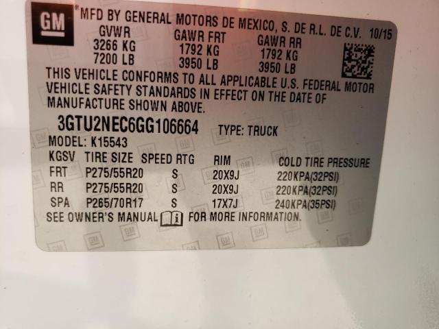 Photo 11 VIN: 3GTU2NEC6GG106664 - GMC SIERRA K15 