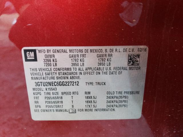 Photo 9 VIN: 3GTU2NEC6GG227212 - GMC SIERRA K15 