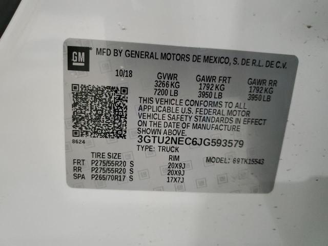 Photo 11 VIN: 3GTU2NEC6JG593579 - GMC SIERRA 